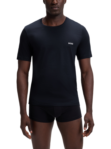BOSS Cotton Underwear T-Shirt, Pack of 3, Open Red/Multi - view 2, Open Red/Multi