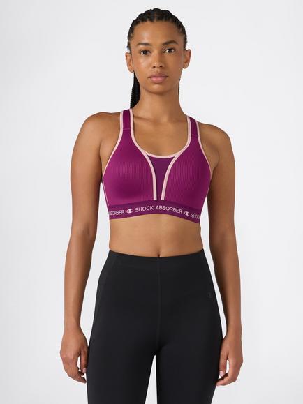 Shock Absorber Ultimate Run Sports Bra, Dark Purple/ Zephyr, Dark Purple/ Zephyr