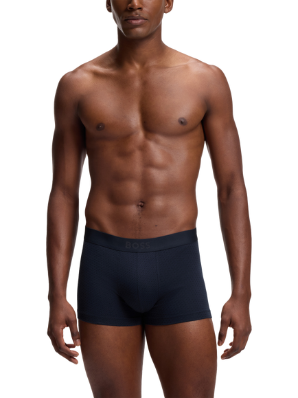 HUGO BOSS BOSS Cotton Blend Trunks, Pack of 3, Open Blue - view 2, Open Blue