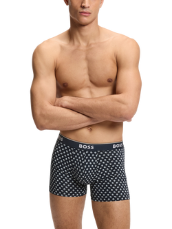 HUGO BOSS BOSS Cotton Blend Boxer Briefs, Pack of 3, Open Blue - view 2, Open Blue