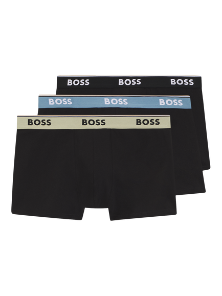 HUGO BOSS BOSS Trunks, Pack of 3, Black, Black