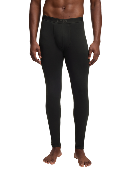 BOSS Stretch Cotton Long Johns, Black, Black