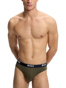 HUGO BOSS BOSS Classic Briefs, Pack of 3, Multi - view 2, Multi