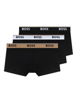 HUGO BOSS BOSS Trunks, Pack of 3, Black/Multi, Black/Multi