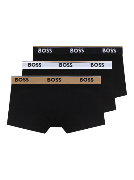 HUGO BOSS BOSS Trunks, Pack of 3, Black/Multi, Black/Multi