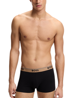HUGO BOSS BOSS Trunks, Pack of 3, Black/Multi - view 2, Black/Multi