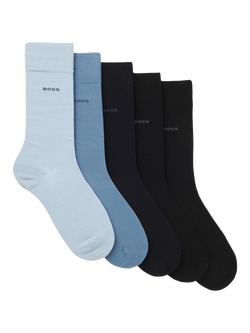 HUGO BOSS BOSS Ankle Socks, Pack of 5, Multi, Multi