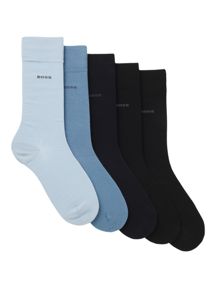 HUGO BOSS BOSS Ankle Socks, Pack of 5, Multi, Multi