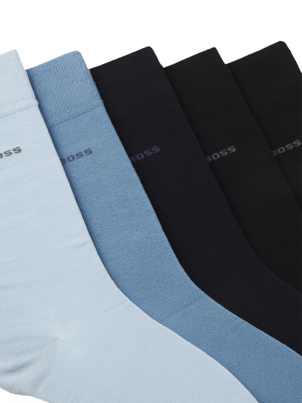 HUGO BOSS BOSS Ankle Socks, Pack of 5, Multi - view 2, Multi