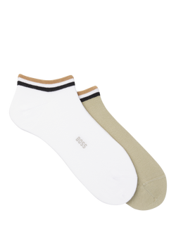 HUGO BOSS BOSS Trainer Socks, Medium Green, Medium Green