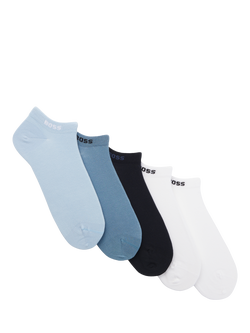 HUGO BOSS BOSS Trainer Socks, Pack of 5, Multi, Multi