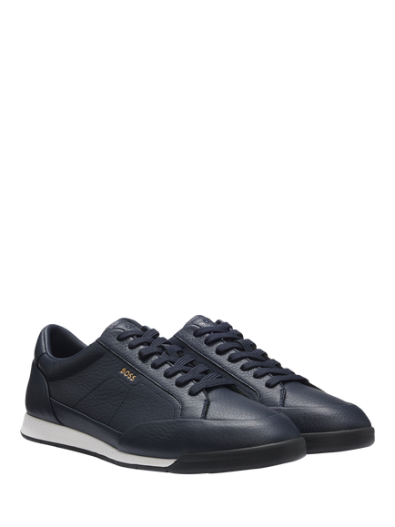 HUGO BOSS BOSS Nitan Trainers, Dark Blue - view 2, Dark Blue