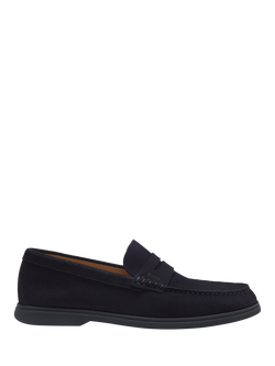 BOSS Sienne Suede Loafers, Dark Blue, Dark Blue