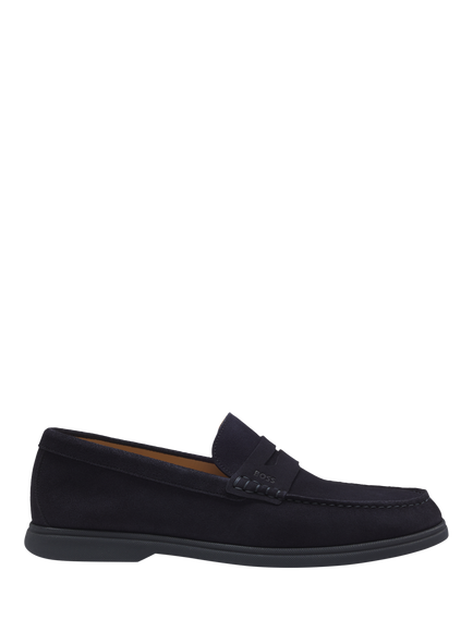 BOSS Sienne Suede Loafers, Dark Blue, Dark Blue