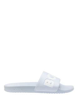 BOSS Aryeh Logo Slider Sandals, Open Blue, Open Blue