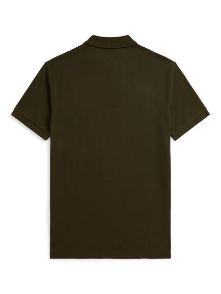 Polo Ralph Lauren Mesh Custom Slim Fit Polo Shirt - view 2, Company Olive