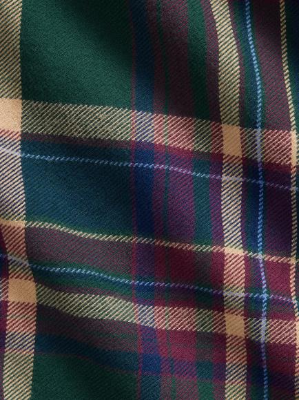 Ralph Lauren Flannel Check Shirt, Multi - view 2, Forest Burgundy Mult