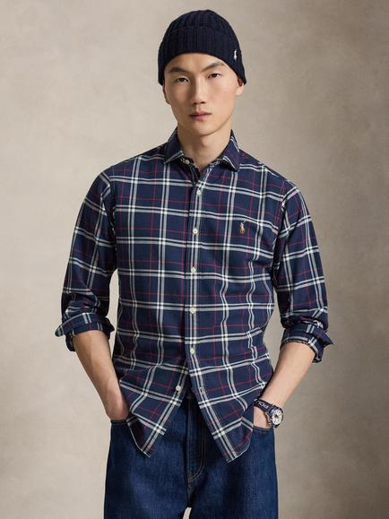Polo Ralph Lauren Regular Fit Check Shirt, Navy/Red/White, 7356a Navy Red White