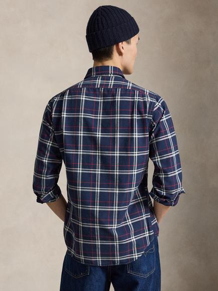 Polo Ralph Lauren Regular Fit Check Shirt, Navy/Red/White - view 2, 7356a Navy Red White