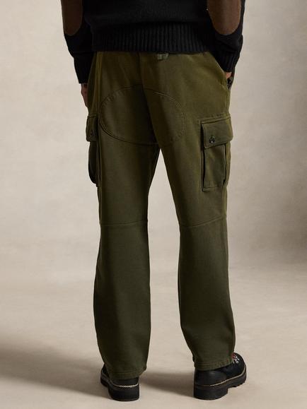 Polo Ralph Lauren Straight Cotton Cargo Trousers, Company Olive - view 2, Company Olive