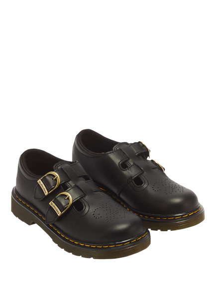 Dr Martens Kids' 8065 T-Bar Shoes, Black - view 2, Black