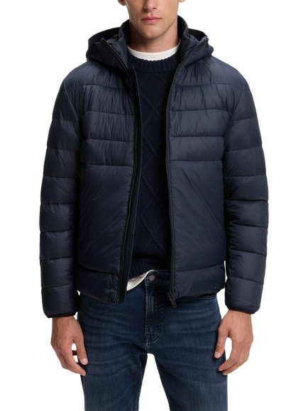 BOSS Odenni Hooded Puffer Jacket, Dark Blue, Dark Blue