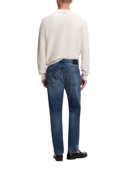 BOSS Mid Rise Regular Cut Jeans, Dark Blue - view 2, Dark Blue