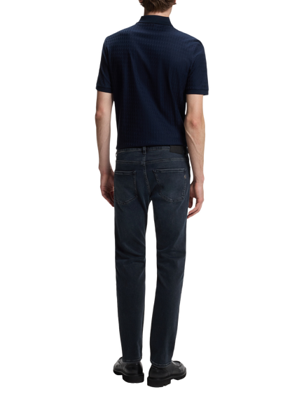 HUGO BOSS BOSS Delaware Slim Fit Stretch Jeans, Dark Blue - view 2, Dark Blue