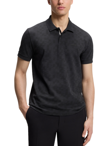 BOSS Regular Fit Pima Cotton Pique Polo Shirt, Dark Blue, Dark Blue