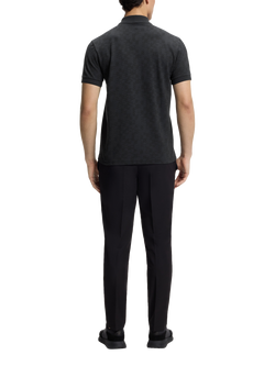 BOSS Regular Fit Pima Cotton Pique Polo Shirt, Dark Blue - view 2, Dark Blue