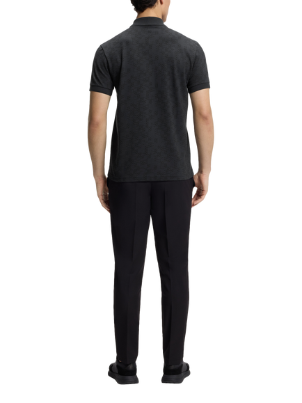 BOSS Regular Fit Pima Cotton Pique Polo Shirt, Dark Blue - view 2, Dark Blue