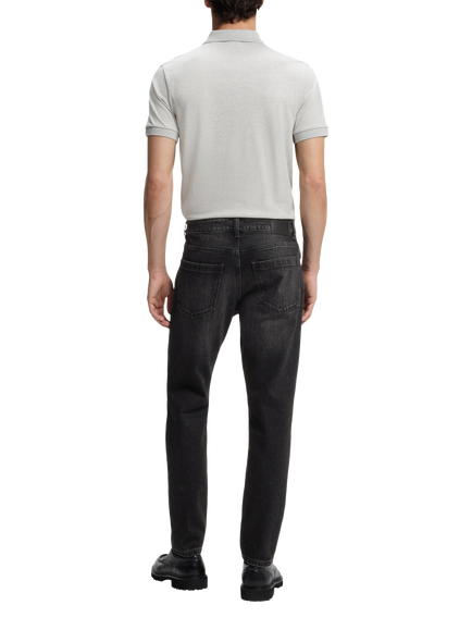 BOSS Onyx Tapered Fit Stretch Denim Jeans, Black - view 2, Black