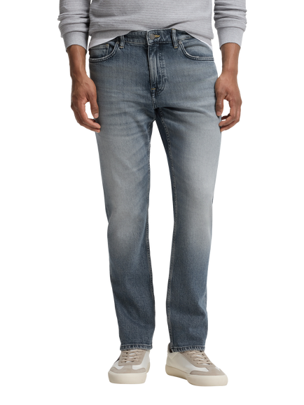 BOSS Delaware Slim Fit Stretch Denim Jeans, Bright Blue, Bright Blue