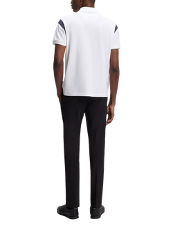 BOSS Regular Fit Cotton Rich Polo Shirt, White - view 2, White