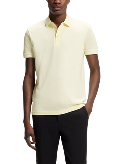 BOSS Paddy Cotton Polo Shirt, Open Yellow, Open Yellow