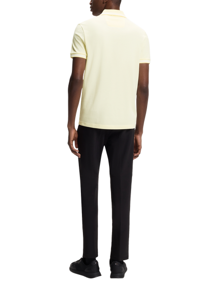 BOSS Paddy Cotton Polo Shirt, Open Yellow - view 2, Open Yellow