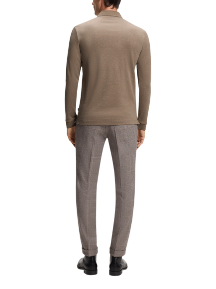 BOSS Black Performance Regular Fit Polo Shirt, Brown - view 2, Brown