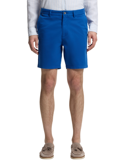 BOSS Cotton Rich Chino Shorts, Medium Blue, Medium Blue