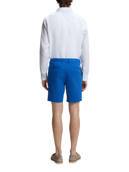 BOSS Cotton Rich Chino Shorts, Medium Blue - view 2, Medium Blue