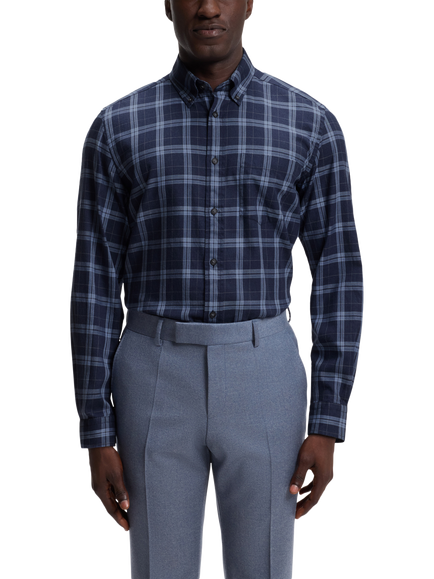 HUGO BOSS BOSS Check Shirt, Open Blue, Open Blue