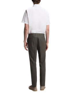 BOSS Regular Fit Linen Blend Shirt, White - view 2, White