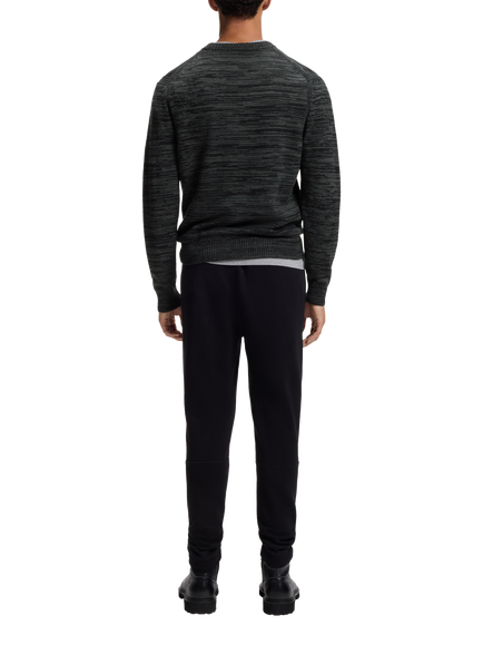 BOSS Virgin Wool Blend Jumper, Black - view 2, Black