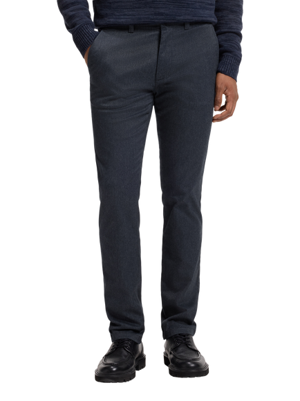 BOSS Cotton Rich Slim Fit Chino Trousers, Dark Blue, Dark Blue