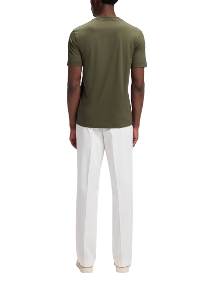 HUGO BOSS BOSS Thompson Crew Neck Cotton T-Shirt, Open Green - view 2, Open Green