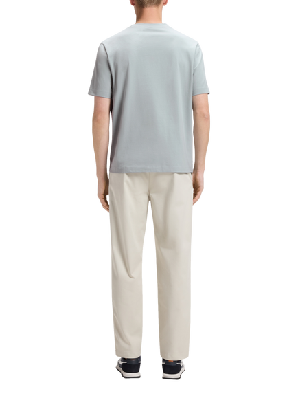 HUGO BOSS BOSS Crew Neck Cotton Blend T-Shirt, Open Grey - view 2, Open Grey
