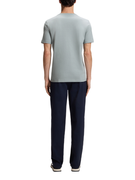 HUGO BOSS BOSS Tales Crew Neck Cotton T-Shirt, Open Grey - view 2, Open Grey