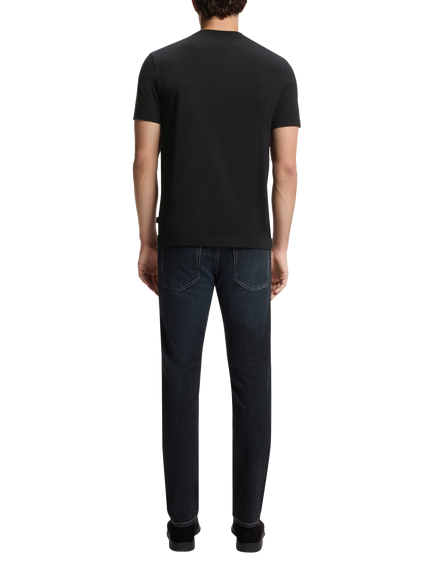 BOSS Cotton Graphic Print Crew Neck T-Shirt, Black - view 2, Black