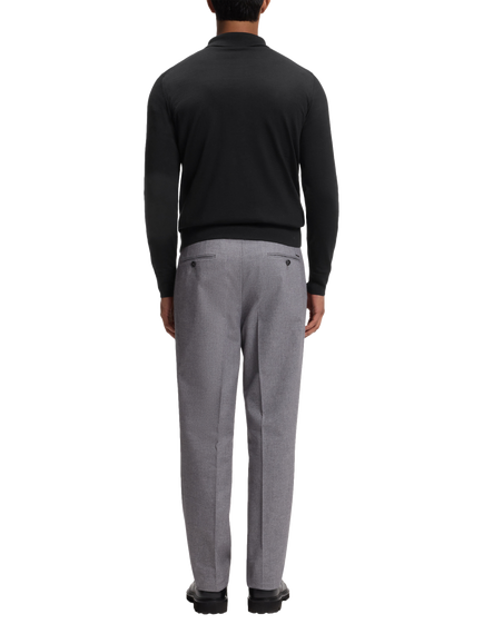 HUGO BOSS BOSS Helbert Button Up Polo Cardigan, Black - view 2, Black