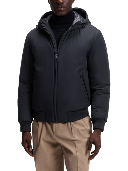 BOSS Business Hooded Puffer Jacket, Dark Blue, Dark Blue