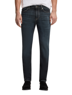 BOSS Mid Rise Slim Leg Jeans, Dark Blue, Dark Blue